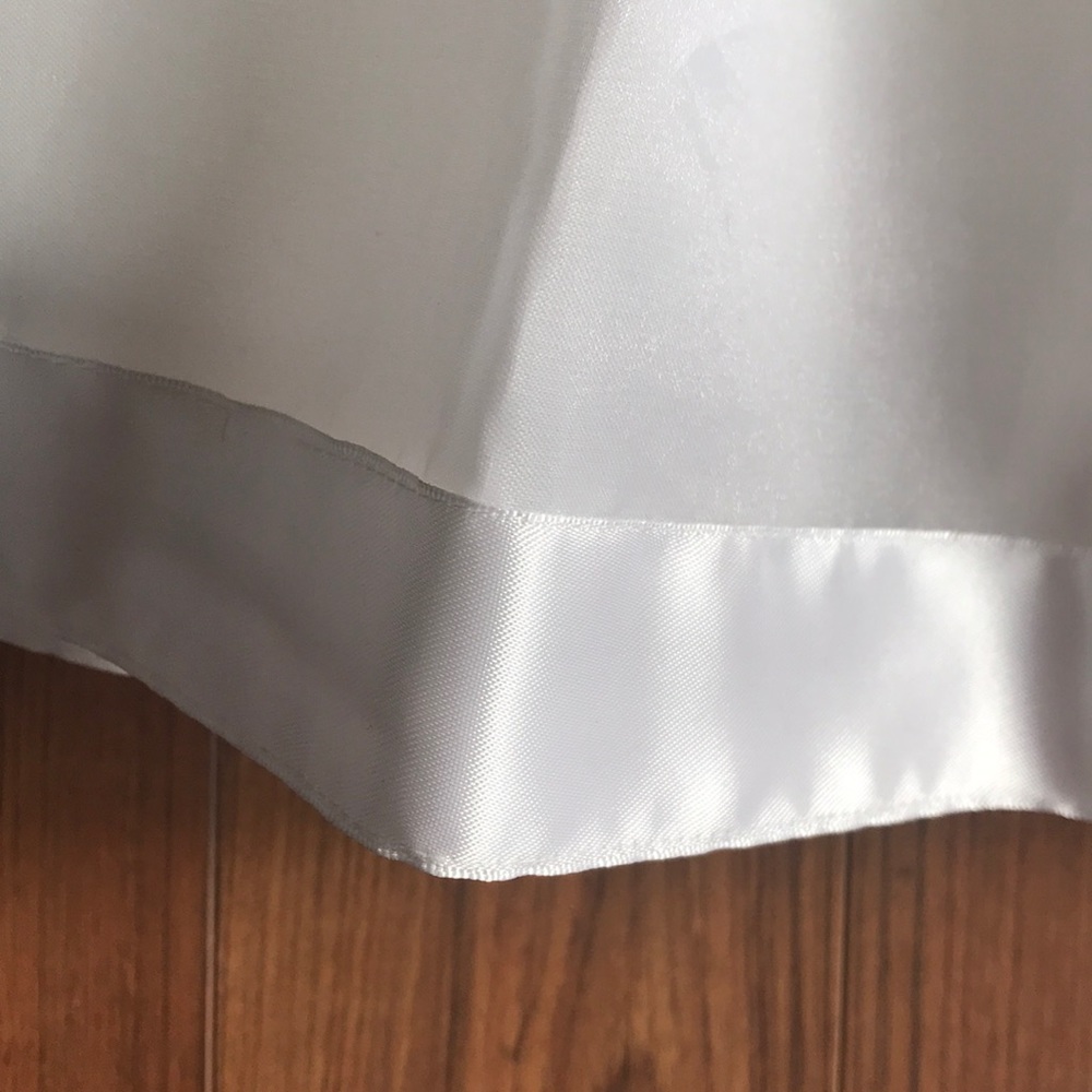 Us Angels flower girl organza and satin  dress 👗 - Picture 4 of 5